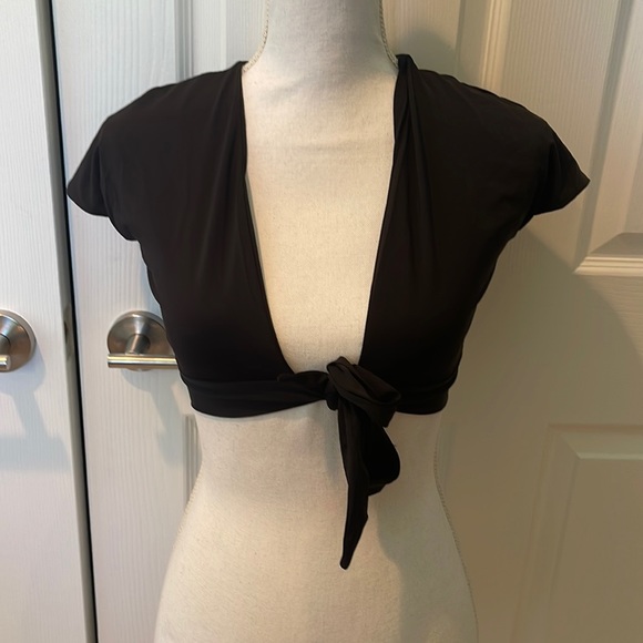 437 Robyn black tie bathing suit - Picture 1 of 4